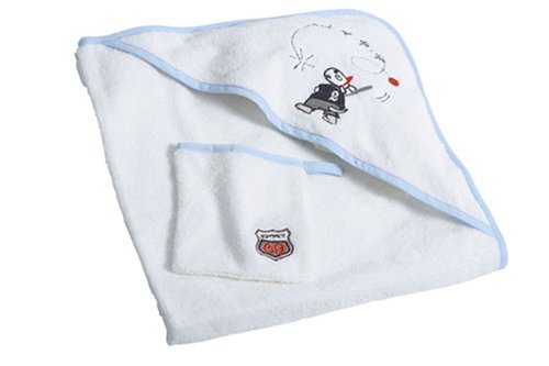 Liegelind 29502 - Kapuzenbadetuch mit Waschlappen, Größe 10 Farb-Nr. 01 weiss
