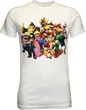 Nintendo Super Mario Bros. Full Color Group Men's Slim Fit T-Shirt