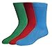 Fine Fit Mens Fancy Solid Color Cotton Socks (3 Pairs)
