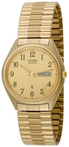 Citizen Men's Gold-Tone Quartz Expansion Band Watch #BF0132-91P