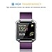 Fitbit Blaze Screen Protector [Full coverage], DEGBIT® [3-Pack] Fitbit Blaze Tempered Glass Screen Protector [0.26mm 2.5D, 9H Hardness] Ultra Clear /Anti-Scratch/Bubble-Free Shield-Lifetime Warranty