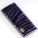 Premium Designer Crystal Snap on Case for the Apple iPod Nano 5 5th Generation Purple Lavender Zebra Print ipod case