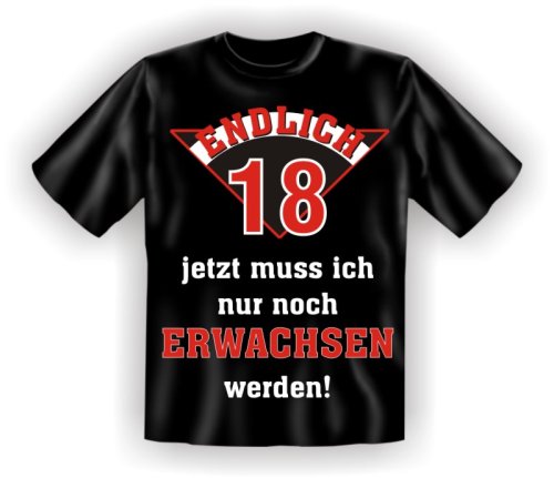 Fun T Shirts " Endlich 18 !!! " Gr��en S - XXL
