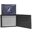 Nautica Black Bi-Fold Wallet w/ Card Case Gift Set