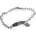 Team Titanium New Orleans Saints Stainless Steel Id Charm Bracelet Size: One Size