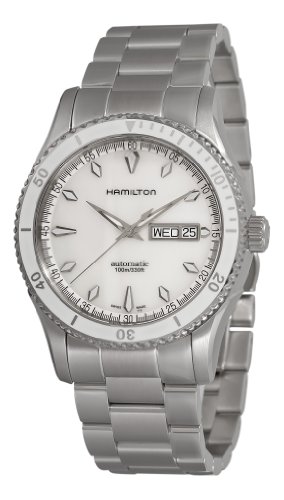 Hamilton Men s H37555111 Seaview Day Date Mother-Of-Pearl Dial Watch