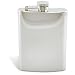 Reflective Mirror Finish Rimless Wine Flask - 9 Oz