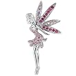 Pink Fairy Princess Flower Pin Brooch