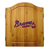 Atlanta Braves MLB Dart Cabinet and Dartboard Set by Imperial International