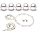 AAA Quality 3-Piece Round 7-7.5mm White Akoya SaltWater Cultured Pearl Necklace & Bracelet & Earrings