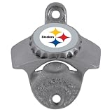 Pittsburgh Steelers Wall Mounted Bottle Opener - NFL Football - Fan Shop Sports Team Merchandise