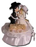 Cowboy Couple with Hay Bale Western Cake Top