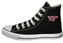 Converse Chuck Taylor All Star Hi Top Black Virginia Tech Logo Maroon Canvas