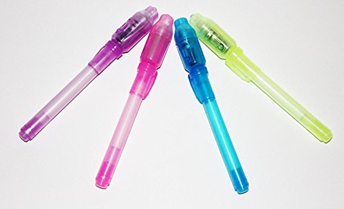 Lot of 12pcs Wholesale Secret Message Invisible Ink Pen with Black Light