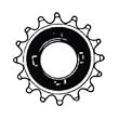 Pyramid 16T 3/32" BMX Bicycle Single Freewheel, Chrome
