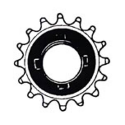 Pyramid 16T 3/32″ BMX Bicycle Single Freewheel, Chrome