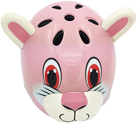 Lighting Racer ZOO series 3D Animal style Toddler and Kids bicycle scooter super lightweight safty integral forming helmet -Pink kitty