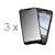 Durable Mirror Reusable LCD Screen Protector - 3 Pack for AT&T Samsung Eternity A867 Cell Phone