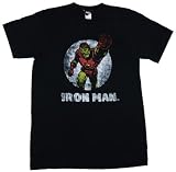 MARVEL IRON MAN TETSU PUNCH Fine Woven Fitted Black Licensed Tee