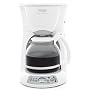 DeLonghi DC59TW 12-Cup Digital Programmable Drip Coffeemaker, White