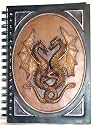 Blank Black Book: 5 1/2 x 8 1/2 Lined, Double Dragon (BBBL709)