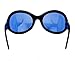 Blue Lens Gothic Vampire Sunglasses Oversized Sexy Glasses