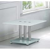 Fu-Nicha - Meuble Select - Table d'appoint Trilogy - Verre et Chrome - Noir