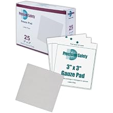 Magid GZPD3X3 White Cotton 4-Ply Precision Safety Sterile Latex-Free Woven Gauze Pad, 3" Length x 3" Width (Case of 2500)