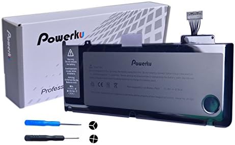 Powerku A1322 Battery A1278 Macbook Pro 2009  Battery 13 Inch Macbook Pro 2010 Early 2011 Version A1278 Battery Macbook Pro 13 Battery For Mb990 MB991 Mb724 MC700 10.95V 63.5Wh