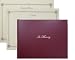 BookFactory&Acirc;&reg; Memorial Book / Funeral Guest Book / Condolence Book / Remembrance Book - 48 Pages, Burgundy (Bonded Leather), Hardbound, 8 7/8" x 7" (LOG-048-MEM-A-XMT7)