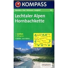 Lechtaler Alpen, Hornbachkette: Wander-, Rad-, Skitouren- und Langlaufkarte. GPS-genau. 1:50.000
