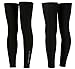 D90077 Robebon Recovery Compression Leg Sleeves,Sport Football Basketball Cycling Strech Leg Knee Long Sleeve-Black