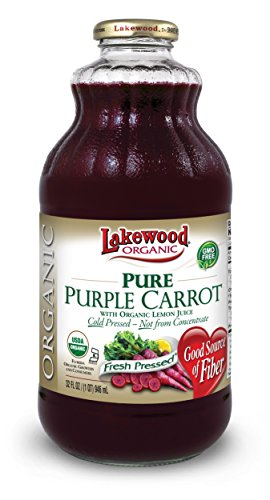 Lakewood Organic Pure Purple Carrot, 32 Ounce (Pack of 6)