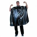 Betty Dain Vinyl Magnum Cape 137 cm x 168 cm Velcro Black