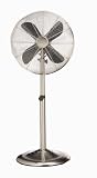 On Sale Deco Breeze Brushed Stainless Steel Floor Standing Fan with Nickel Finish