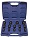 Westward 4PRG4 Impact Socket Set, 1/2 Dr, 6 Pt, Std, 14 Pc
