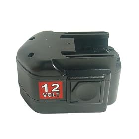 12.00V, 1200mAh,Ni-Cd,Replacement for MILWAUKEE 0501-20, 0501-21, 0501-23, 0502-20, 0502-23, 0502-25, 0502-52, 0602-20, 0602-22, Compatible Part Numbers: 48-11-1900, 48-11-1950, 48-11-1960, 48-11-1967, 48-11-1970