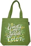 The Outfit Green's My Favorite Color Vegan Canvas Tote