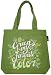 The Outfit "Green's My Favorite Color" Vegan Canvas Tote