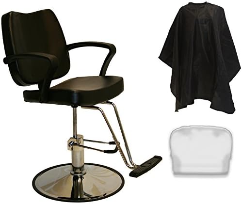 LCL Beauty Black Hydraulic Barber Styling Chair Beauty Spa Salon Equipment
