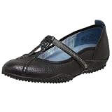 Privo Women's Solitaire T-Strap,Black,8.5 M