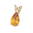 14K Yellow Gold Pear Shape Citrine Pendant