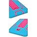Galaxy Tab 4 7.0 Case, E LV High Impact Resistant Full-body Protection Hybrid Armor Defender Case Convertible Built in Stand for Samsung Galaxy Tab 4 7 with 1 Black Stylus - TURQUOISE / HOT PINK