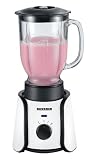 Severin SM 3716 Standmixer, pianoweiß schwarz / Mixbehälter aus Glas, 1,4 Liter Inhalt / 460 W 41zLxhAxHtL. SL160 Severin SM 3716 Standmixer, pianoweiß schwarz / Mixbehälter aus Glas, 1,4 Liter Inhalt / 460 W