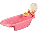 2 in 1 Bath Tub with Toy Organizer by Potty Patty® - Pink for Girls.