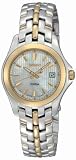 Seiko Women’s Dress Two-Tone Solid Stainless steel case and bracelet White Mother-of-Pearl Dial Watch # SXDB88