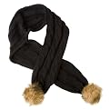 Mossimo Supply Co. Faux Fur Pom Scarf - Black