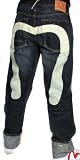 Evisu - EVISU Jeans Genes Mens Straight Leg Button Fly Selvedge Denim Pants Classic Blue/Vanilla