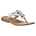 Girls' Cherokee&reg; Freira Flower Thong - Gold