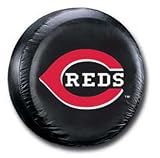 Cincinnati Reds MLB Black Spare Tire Cover Size: E10 - 30 x 10 Inch